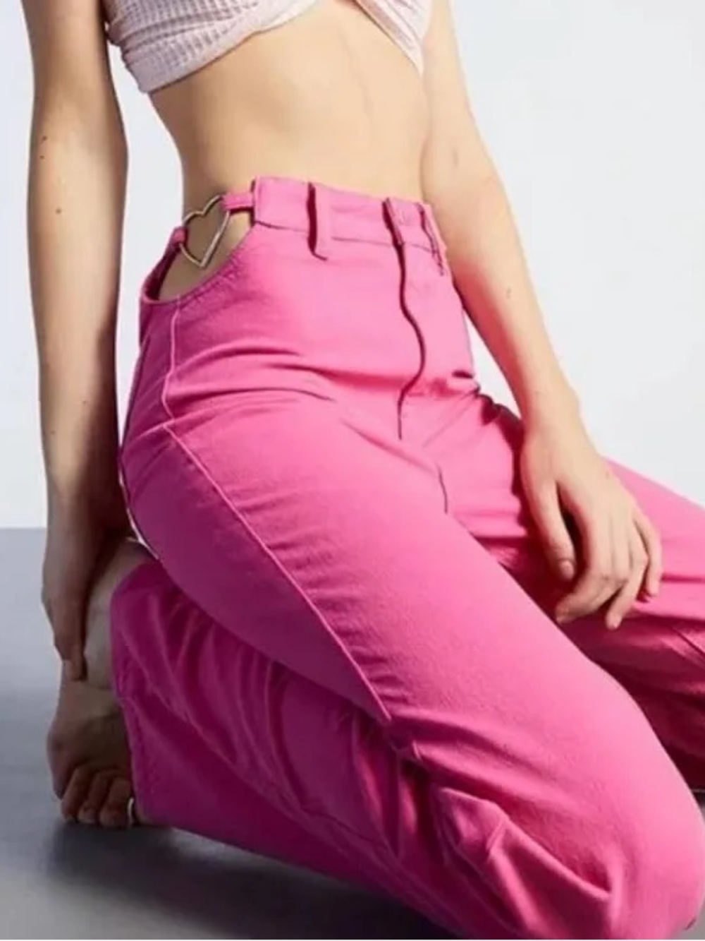 Pacsun High-Waist Heart Cutout Jeans